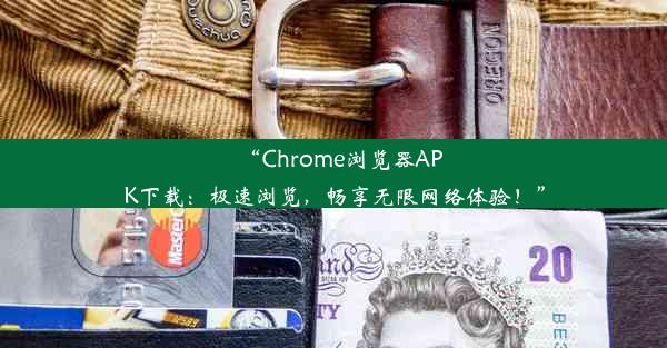 “Chrome浏览器APK下载：极速浏览，畅享无限网络体验！”