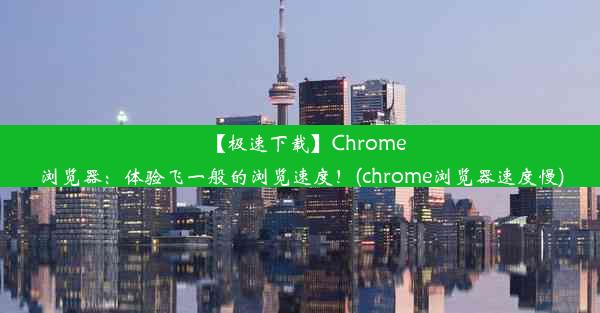 【极速下载】Chrome浏览器：体验飞一般的浏览速度！(chrome浏览器速度慢)