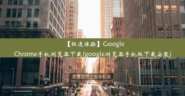 【极速体验】GoogleChrome手机浏览器下载(google浏览器手机版下载安装)